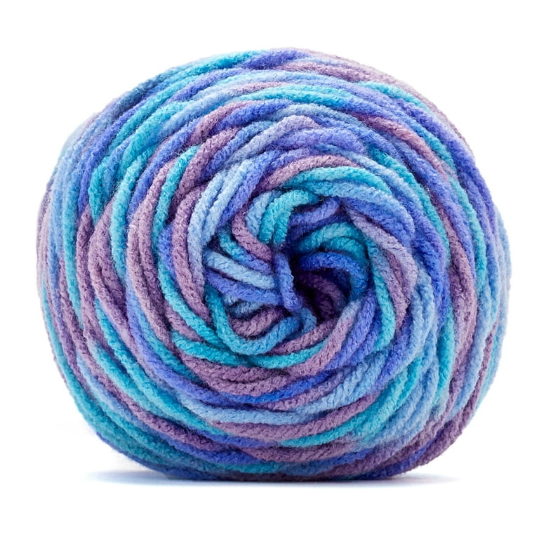 Soft Classic Multi Yarn by Loops & Threads - Multicolor Yarn for Knitting,  Crochet, Weaving, Arts & Crafts - Granite, Bulk 12 Pack 