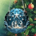 thumbnail image 1 of Round Acrylic Christmas Decorations Blessing Baptism Decorations Holiday Wall Decorations, 1 of 6