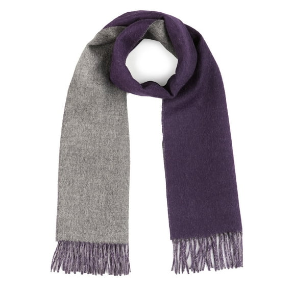 Inca Fashions - Double Sided Solid 100% Alpaca Wool Scarf for Men & Women - In Many Colors