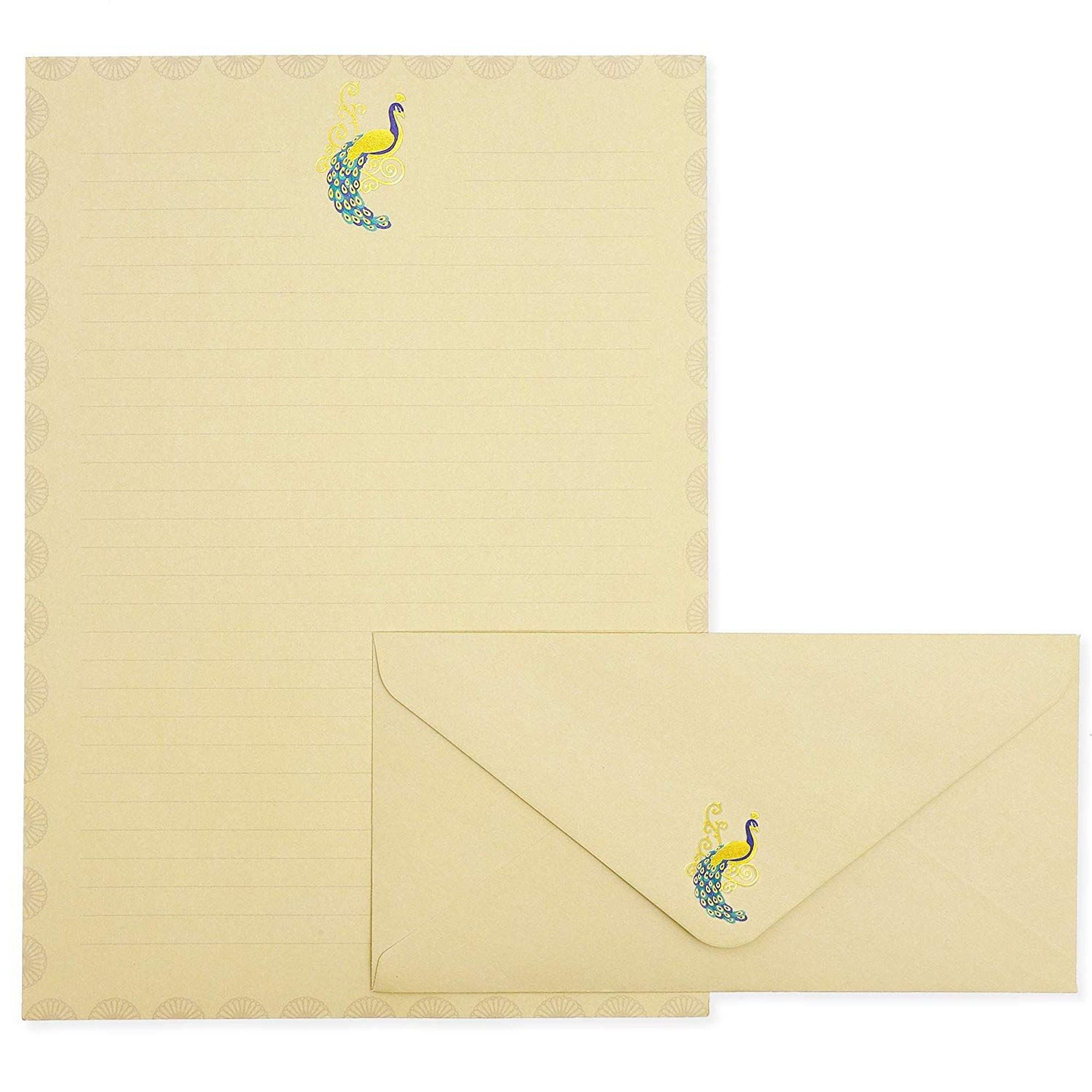 Stationery Sets for Letter Writing Including 48 Letter Paper and 24 Envelopes,Q066 Cute Lined Stationary Letter Paper and Envelopes Set