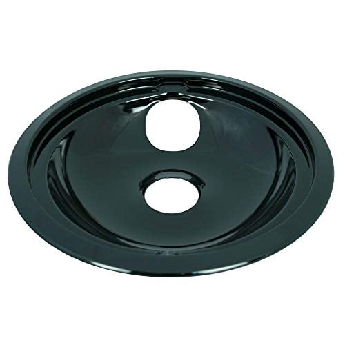 Range Kleen P119204X Style B 4 Pack Round Black Porcelain Drip Pans