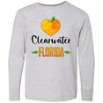 thumbnail image 3 of Inktastic Clearwater Florida Orange in Heart Long Sleeve Youth T-Shirt, 3 of 5