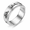 Silver, variant on Unisex Cat Motif Spinner Stainless Steel Ring for Playful Alternative Looks, US Sizes 6-12, 8mm Movable Outer Layer with Repeating Figures for Festivals, Meetups, and Animal Gifts