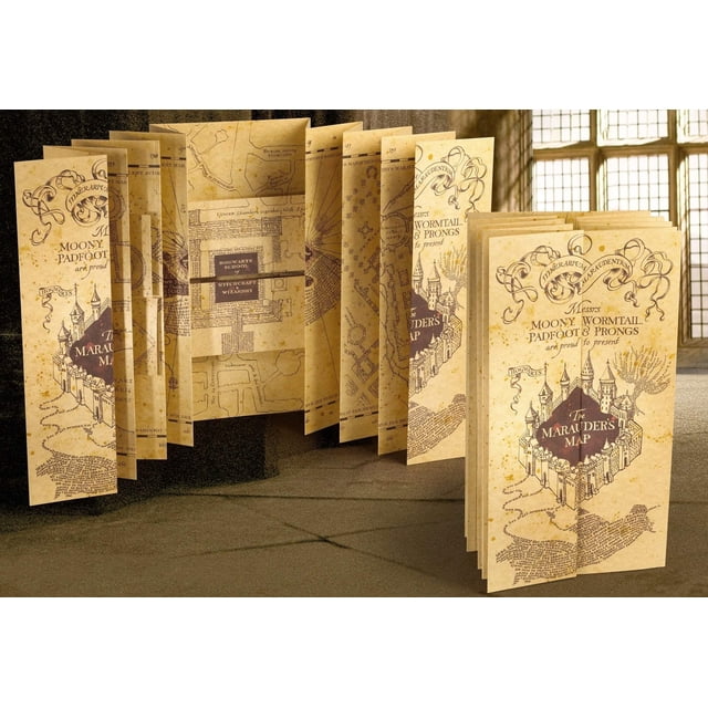 Mapa Mapa de Merodeadores de Harry Potter de The Noble Collection 39x183 cm
