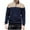Navy, variant on Chiccall Men's Mock Neck Sweatshirts Casual Colorblock Quarter Zip Quilted Sweatshirt Pullover