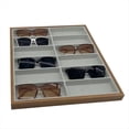 thumbnail image 2 of Estante de Almacenamiento de 12 Rejillas de Madera de Nogal para Gafas, Bandeja de Exhibición para Gafas de Sol, Cajas Organizadoras para Guardar Anteojos, 2 of 6