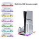 thumbnail image 2 of Soporte de refrigeración vertical con base de carga de doble controlador para PS5/PS5 Slim Disc & Digital Edition, base de carga RGB ajustable, accesorio para estación de refrigeración de consola, 2 of 7