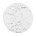 thumbnail image 3 of Modway Lippa 28" Round Dining Table with Faux Marble Top in Gold White, 3 of 4