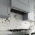 thumbnail image 4 of Streamline 28 in. Buccheri Ducted Insert 350 CFM Range Hood in Glossy Black with Mesh Filters, Electronic Button Control, LED Lights, 4 of 18