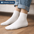thumbnail image 3 of Comfora Diabetic Ankle Socks for Men and Women – 12 Pairs, Non-Binding, Seamless Toe, Cushioned Moisture-Wicking, 3 of 5