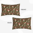 thumbnail image 2 of Lsque Mushrooms And Autumn Leaves Pattern Pillow Case – Soft & Cozy Throw Pillow Cover, Hypoallergenic Cushion Case for Sleeping Women with Envelope Closure-14"x20", 2 of 6