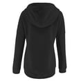 thumbnail image 7 of QASIEATN Fall Hoodies for Women Fashion Pullover for Womens Button Down Hoodies Drawstring Hooded Pocket Casual Long Sleeve V Neck Sweatshirts, 7 of 7