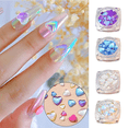 thumbnail image 5 of Lindos dijes para uñas, diamantes de imitación de cristal en forma de corazón para decoraciones de uñas, 5 of 5