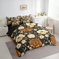 thumbnail image 3 of Manfei Retro Rustic Flower 7-Piece Twin Bedding Sets,Brown Beige Floral Bedding Comforter Set,Natural Plant Theme Sheet Sets For Kids,Ultra Soft Home Decor Reversible, 3 of 8