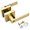 Gold, variant on Modern Square Door Lever Lock Set Aluminium Handle With Key for Home Bedroom