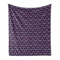thumbnail image 1 of Abstract Soft Flannel Fleece Throw Blanket, Repeating Pattern of Dreamy Motif in Colors, Cozy Plush for Indoor and Outdoor Use, 50" x 70", Purple Fuchsia, by Ambesonne, 1 of 5