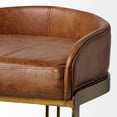 thumbnail image 5 of Mercana Hollyfield 29" Leather Counter Stool in Brown, 5 of 6