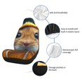 thumbnail image 4 of Uemuo Modern Yellow Sweater Guinea Pig Pattern Car Seat Covers for Front Seats Waterproof Seat Covers for Cars, Universal Auto Front Seats Protector Fits for Car-1, 4 of 6