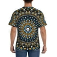 thumbnail image 2 of Rocae Dot Mandala for Men's Moisture-Wicking Crew Tee - T-Shirt for Sports, Outdoor Activities, and Casual WearSmall, 2 of 9