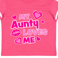 thumbnail image 4 of Inktastic My Aunty Loves Me with Hearts and Kiss Boys or Girls Toddler T-Shirt, 4 of 5
