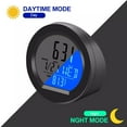 thumbnail image 7 of Solar Car Clock Digital Watch 2 In 1 Auto Clocks Thermometer Lcd Display Accessories R3c6 Digital Backlig With Interior Car, 7 of 7