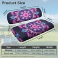 thumbnail image 3 of FUIALDOLG Boho Golf Cart Seat Covers Fit for Club Car Precedent Front Seats Cushion, Purple Mandala Flower Print Golf Cart Front and Back Seat Cushion Cover, No Nails Required, 3 of 8