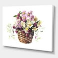 thumbnail image 3 of Designart Bouquet From Meadow Flowers In The Basket Canvas Wall Art, 3 of 4