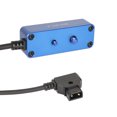 thumbnail image 4 of Lanxri Male D-Tap B Type To 3-Port Female D-Tap P-Tap Hub Adapter Splitter With Ronin 2 Thread Screw For Photography Power (Blue), 4 of 4