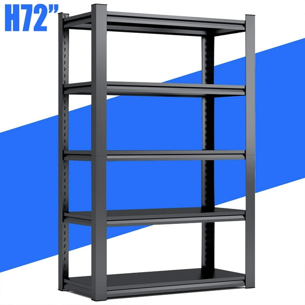 Leariso 72" H 5Tier Garage Shelving Unit, Garage Storage Shelves