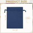 thumbnail image 2 of Uxcell Satin Drawstring Gift Bags for Jewelry, Candy, and Party Favors Navy Blue 6 x 8 Inch, 2 of 7