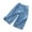 Blue, variant on Utoimkio Toddler Girls Casual Loose Wide Leg Jeans Elastic Waisted Baggy Denim Pants for Kids Clothes 3-9 Years