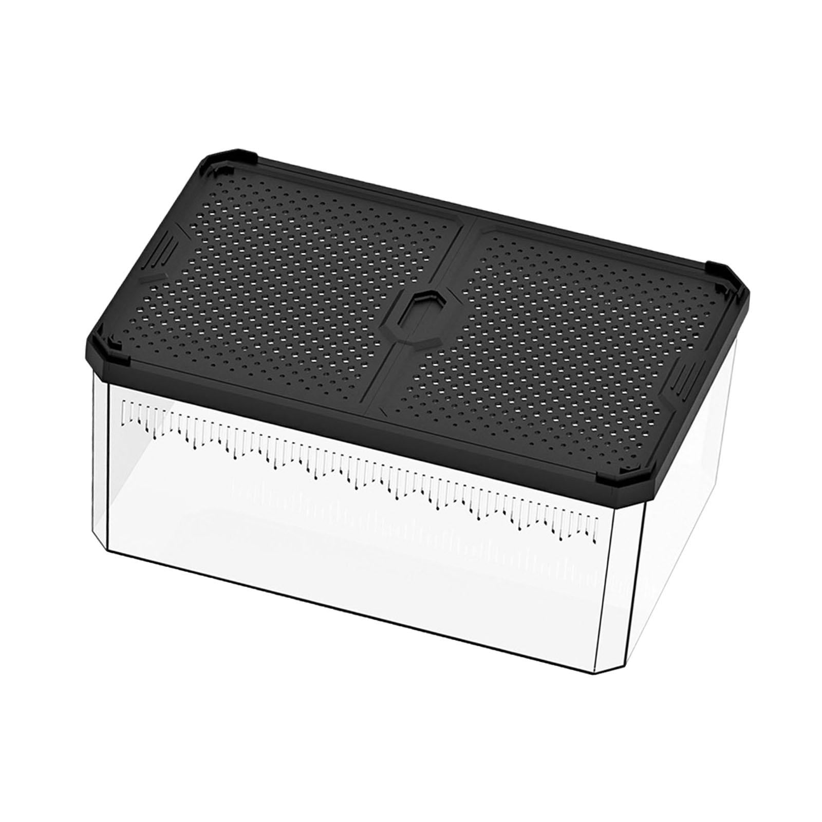 Fzaqwen Reptile Enclosure Terrarium Hatching Case Carrier Easy Cleaning Breeding Box for L