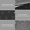 thumbnail image 3 of Dog Stairs and Ramp, 2-Step Dog Steps for High Beds and Couch, Pet Steps for Small Dogs with Removable Washable Cover, Non-Slip Soft Foam Dog Stairs for Injured Older Pets, Grey -11.8" H, 3 of 7