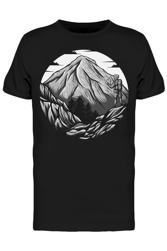 Man Exploring The Wilderness T-Shirt Men -Image by Shutterstock, Male Medium