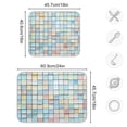 thumbnail image 4 of Yayeee Dish Drying Mat for Kitchen Counter 16"x18" Microfiber Absorbent Pad, Small Pastel Pattern, 4 of 7