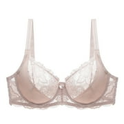 NGW682 Sports Bra Clothing on Clearance 40ddd Bras For Women Full Coverage Women's Comfortable Steel Ring Lace Comfortable Adjustable Gathering Large Size Breathable Bra Underwear BH L042