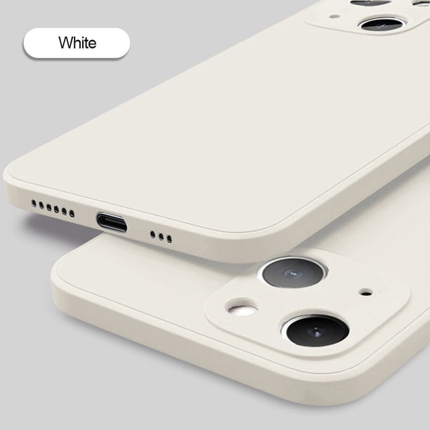 Funda de teléfono de silicona líquida cuadrada oficial para iPhone 11 12 14 13 Pro Max Mini X XS Max XR 7 8 Plus cubierta de protección de lente completa Tan Jianjun unisex