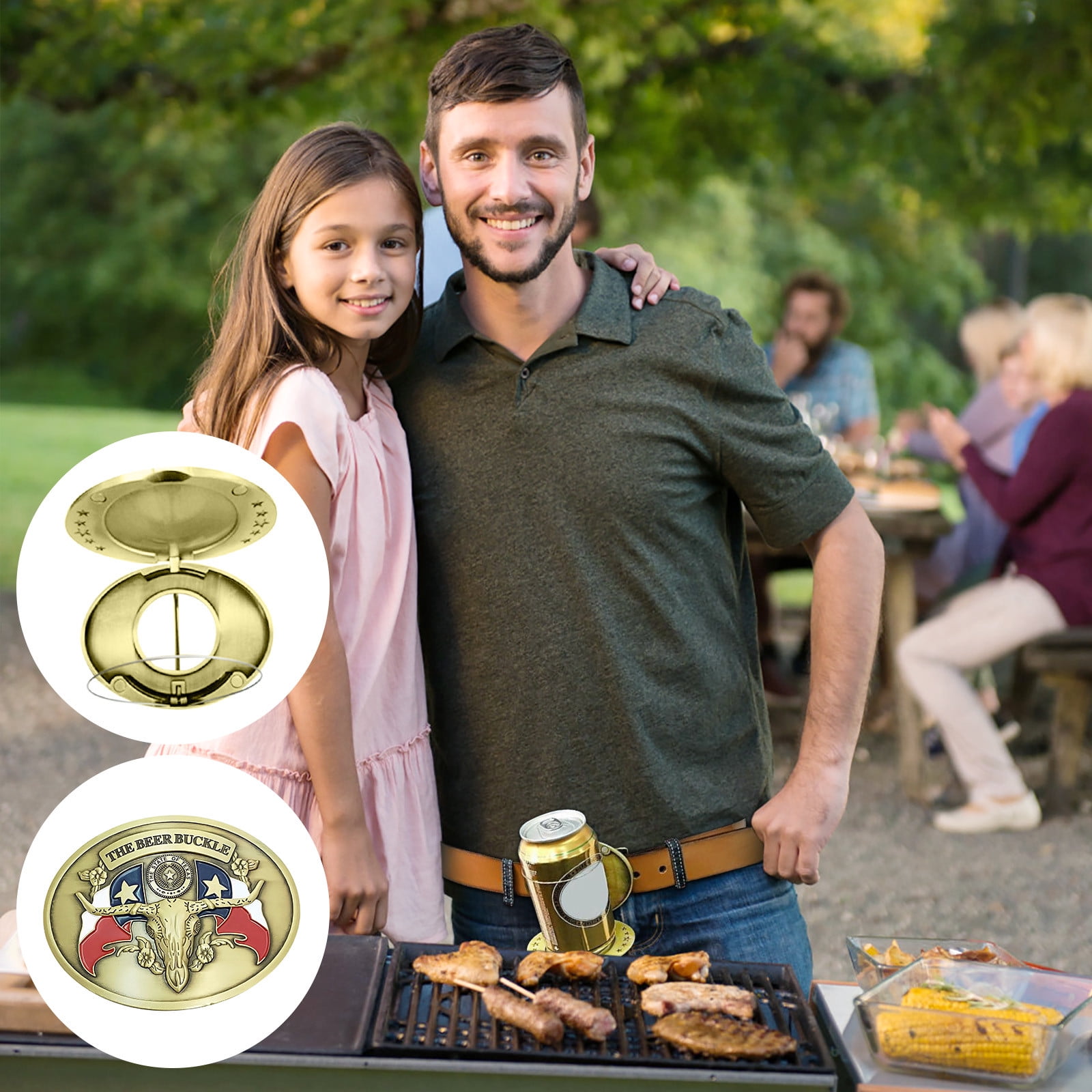 Belt buckle can holder hotsell