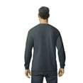 thumbnail image 5 of Gildan Heavy Cotton Long Sleeve T-Shirt, Men's Dark Heather T-Shirt Pack of 4, S Size Casual Tee, 5 of 5