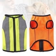 thumbnail image 2 of Frogued Warm Waterproof Pet Dog Clothes Reflective Strap Zipper Vest Jacket Safe Outfit (Flourescent Green,XL), 2 of 13