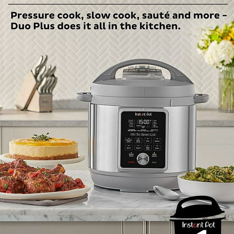  Instant Pot Duo Plus, 8-Quart Whisper Quiet 9-in-1 Electric Pressure  Cooker, Slow Rice Cooker, Steamer, Sauté, Yogurt Maker, Warmer &  Sterilizer, App With Over 800 Recipes, Stainless Steel : Home 