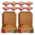 thumbnail image 2 of 10 cajas de pizza duraderas, cajas de embalaje de papel engrosado para una mejor protección, diseño plegable para almacenamiento y transporte, caja de embalaje de papel para pizza, 2 of 6