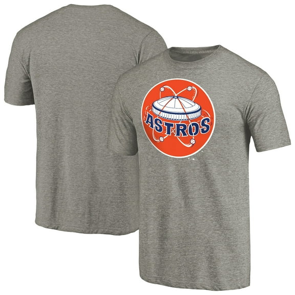 Men's Ash Houston Astros Cooperstown Collection Forbes Tri-Blend T-Shirt