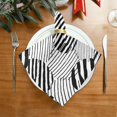 thumbnail image 2 of Coolnut Black White Polka Dots Cloth Napkins Set of 4,Reusable Washable Polyester Dinner Table Napkins for Kitchen,Dining,Restaurant,Party Decoration, 2 of 7