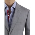 thumbnail image 3 of Mens Side Vent 2-piece Gray Linen Modern Fit Suit DTI DARYA, 3 of 6