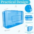 thumbnail image 5 of Bxaolu Pencil Box, Large Capacity Clear Pencil Case, 2 Pack Hard Pencil Case, Clear Crayon Box with Snap-tight Lid, Stackable Design, Plastic Storage Box for Home Office Supplies, Blue, 5 of 6
