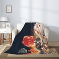 thumbnail image 2 of Throw Blanket for Couch Sofa and Bed, Casino Poker Chips Super Soft Plush Throw Blanket, Fuzzy Cuteness Comfy Warm Washable Flannel Blanket & Throws for All Season 40"x30", 2 of 5