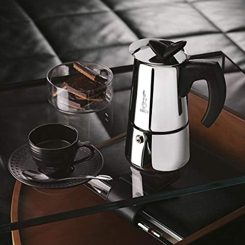 Bialetti 10-Cups Stainless Steel Stovetop Espresso Coffee Maker Pot 