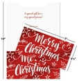 thumbnail image 2 of Current Deluxe Red Foil Merry Christmas Money or Gift Card Holders - Set of 6, Envelopes Included, 3 5/8 x 7", Holiday, Stocking Stuffers, 2 of 4