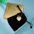 thumbnail image 3 of ♥ Personalized Sterling Silver or 14K Gold Plated Sterling Silver Heart Pendant Name Engraved Necklace, 3 of 4